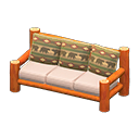 Log Extra-long Sofa Orange wood / Bears