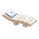 Log Garden Lounge White birch / Quilted