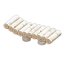 Log Garden Lounge White birch