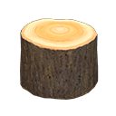 Animal Crossing Log Stool|Dark wood Image