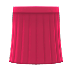 Long Pleated Skirt Ruby red