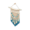 Animal Crossing Macrame Tapestry|Blue Image