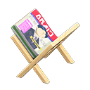 Magazine Rack Natural / Weekly news