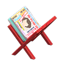 Magazine Rack Red / Weekly news