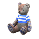 Mama Bear Tweed / Blue stripes