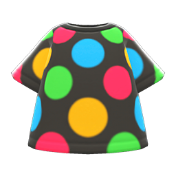 Animal Crossing Marble-dots Tee|Black Image