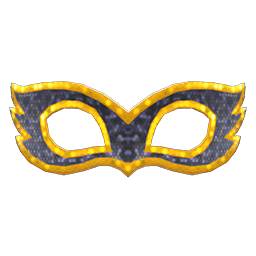 Animal Crossing Masquerade Mask|Black Image