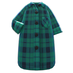 Animal Crossing Maxi Shirtdress|Green Image