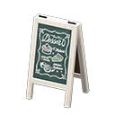 Menu Chalkboard White