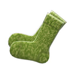 Animal Crossing Mixed-tweed Socks|Avocado Image