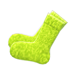 Mixed-tweed Socks Lime