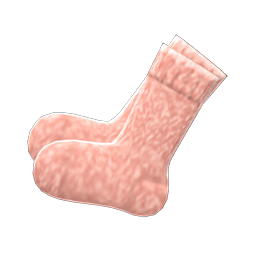 Mixed-tweed Socks Pink