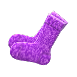 Mixed-tweed Socks Purple