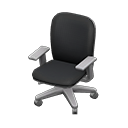 Animal Crossing Modern Office Chair|Black Image