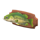 Animal Crossing Mounted Black Bass Image