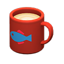 Mug Red / Fish