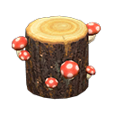Mush Log Red mushroom