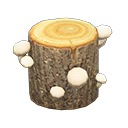 Mush Log White mushroom