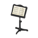 Animal Crossing Music Stand|Black Image