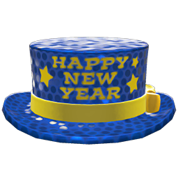 Animal Crossing New Year's Silk Hat|Blue Image