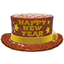 New Year's Silk Hat Orange