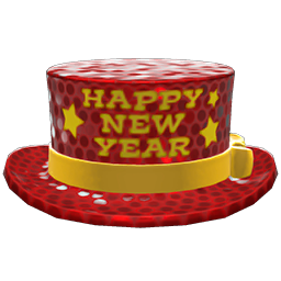 New Year's Silk Hat Red