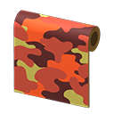  Orange Camo Wall