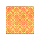 Animal Crossing Orange Retro Flooring Image