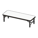 Outdoor Bench Black / White