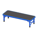 Outdoor Bench Blue / Black