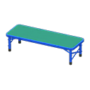 Outdoor Bench Blue / Green