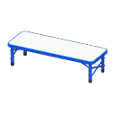 Outdoor Bench Blue / White