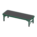 Outdoor Bench Green / Black