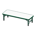 Outdoor Bench Green / White