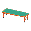 Outdoor Bench Red / Green