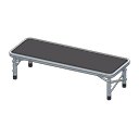 Outdoor Bench White / Black