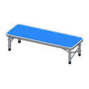 Outdoor Bench White / Blue