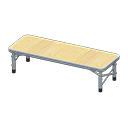 Outdoor Bench White / Light wood