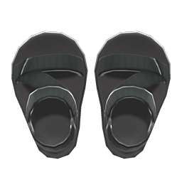 Animal Crossing Outdoor Sandals|Black Image
