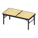 Outdoor Table Black / Light wood