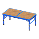 Outdoor Table Blue / Dark wood