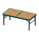 Outdoor Table Green / Dark wood