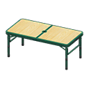 Outdoor Table Green / Light wood