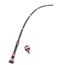 Outdoorsy Fishing Rod Pink