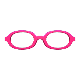 Oval Glasses Magenta