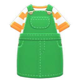 Overall Dress Green