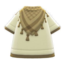 Animal Crossing Oversized Shawl Overshirt|Brown Image