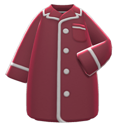 Animal Crossing Pajama Dress|Berry red Image