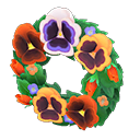 Animal Crossing Pansy Wreath Image