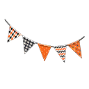 Party Garland Orange & black